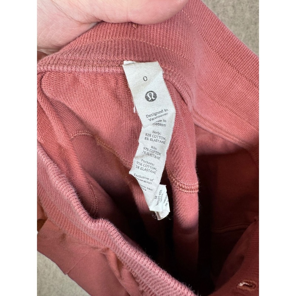121. Lululemon Scuba High Rise Jogger Cotton Blend Sweatpants Size 0 - Picture 2 of 4